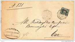 1896 LETTERA  CON ANNULLO OSPEDALETTO EUGANEO PADOVA - Marcophilie