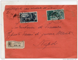 1951 LETTERA RACCOMANDATA CON ANNULLO NAPOLI - 1946-60: Poststempel
