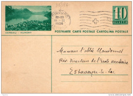 1936 CARTOLINA POSTALE - Entiers Postaux