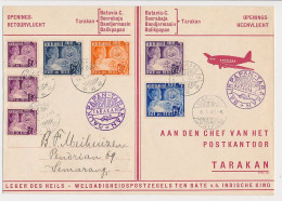 Batavia - Balikpapan - Tarakan Nederlands Indie 1936 - FFC Airmail - Salvation Army - Leger Des Heils - Nederlands-Indië