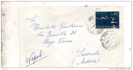 1966 LETTERA CON ANNULLO NAPOLI  FERR. CRD - 1961-70: Marcophilie