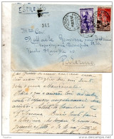 1953 LETTERA ESPRESSO CON ANNULLO  SALERNO ESPRESSI - 1961-70: Storia Postale