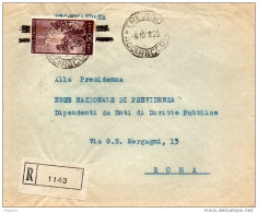 1948 LETTERA   RACCOMANDATA CON ANNULLO TREVISO - 1946-60: Storia Postale