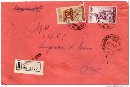 1960 LETTERA   RACCOMANDATA CON ANNULLO SANNICANDRO DI BARI - 1946-60: Poststempel