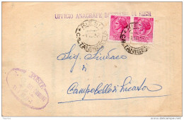 1958 LETTERA CON ANNULLO RIESI CALTANISSETTA - 1946-60: Marcophilie