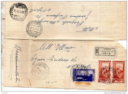 1951  LETTERA   RACCOMANDATA CON NAPOLI 1 - 1946-60: Storia Postale