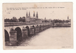 CPA Moulins Dpt 03 Vue Générale Et Le Pont Régemortes Sur L'Allier Réf 101 - Moulins