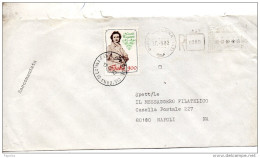 1982 LETTERA RACCOMANDATA CON ANNULLO CISTERNA DI LATINA - 1981-90: Poststempel