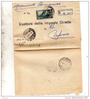 1956 LETTERA RACCOMANDATA CON ANNULLO PORTO AZZURRO LIVORNO - 1946-60: Marcophilie