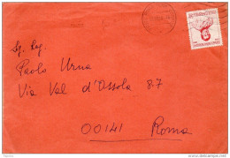 1968 LETTERA CON ANNULLO ROMA - 1961-70: Marcophilia