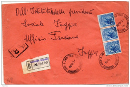 1969 LETTERA RACCOMANDATA CON ANNULLO SANNICANDRO GARGANICO FOGGIA - 1961-70: Storia Postale