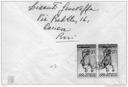 1960 LETTERA CON ANNULLO CANOSA DI PUGLIA BARI - 1946-60: Marcofilia