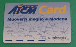 ATCM Card Muoversi Meglio A Modena Rara Card 1990 - Gift Cards