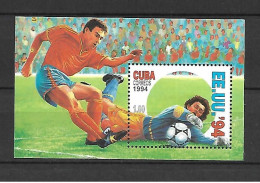 Cuba 1994 Football World Cup - USA MS MNH - Nuevos