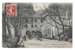 Amélie Les Bains. Terrasse Et Café Des Thermes Romains (A17p79) - Amélie-les-Bains-Palalda