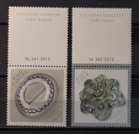 2015 - Switzerland - MNH - Joint With Aland - Silver Jewels - 2 + 2 Stamps - Ongebruikt