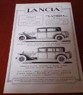 Pubblicità Lancia (1929) - Publicités