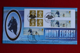 Signed  6 Climbers Everest 1953 Hillary Band Wylie Lowe Westmacott Gregory Himalaya Mountaineering - Bergsteigen