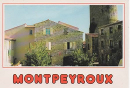 MONTPEYROUX, COEUR DE VILLAGE, BAR TABAC LE DONJON COULEUR  REF 16565 - Autres & Non Classés