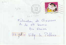 FLAMME VAGUES   / N°  3070   74  LA  BALME DE SILLINGY - Mechanical Postmarks (Advertisement)