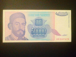 Billet De Yougoslavie 50000 Dinars 1993 - Joegoslavië