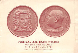 PRADES - Festival J. S. BAch Juin 1950 - état - Prades