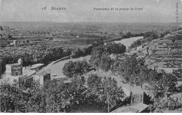 BEZIERS - Panorama De La Plaine De L'Orb - Très Bon état - Beziers