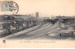 ORLEANS - La Gare, Vue Du Pont De La Bourie - Très Bon état - Orleans