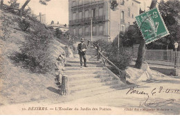 BEZIERS - L'Escalier Du Jardin Des Poètes - Très Bon état - Beziers