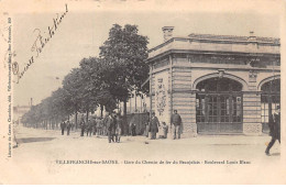VILLEFRANCHE SUR SAONE - Gare Du Chemin De Fer Du Beaujolais - Boulevard Louis Blanc - Très Bon état - Villefranche-sur-Saone