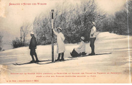 Semaine D'Hiver Des Vosges - Skieurs Sur La Grande Piste Longeant La Frontière Au Sommet Des Vosges - Très Bon état - Andere & Zonder Classificatie