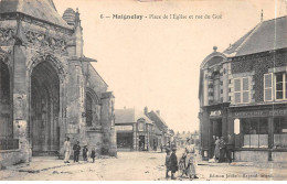 MAIGNELAY - Place De L'Eglise Et Rue Du Gué - Très Bon état - Maignelay Montigny