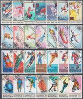 MONGOLIA, WINTER SPORTS, FOUR COMPLETE USED SERIES With GOOD QUALITY - Otros & Sin Clasificación