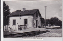 NEAUPHLE SUR RISLE : La Gare - Photo Format Cpa Des Années 1950 - Très Bon état - Other & Unclassified