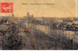 BEZIERS - Panorama, Pris De La Madeleine - Très Bon état - Beziers