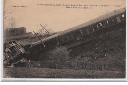 SAINT BENOIT : Le Déraillement Du Rapide De Bordeaux-Paris Au Pont De """"L'Accident"""" 25 Mars 1925 - Très Bon état - Sonstige & Ohne Zuordnung