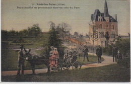 ALLIER : NERIS LES BAINS : Petite Famille En Promenade Dans Un Coin Du Parc Vers 1910 (édition Toillée) - Très Bon état - Other & Unclassified