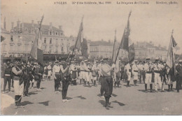 ANGERS : La 35ème Fête Fédérale En Mais 1909 - Le Drapeau De L' Union - Très Bon état - Sonstige & Ohne Zuordnung