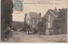 AISNE : SAINT QUENTIN : La Route De Rouvroy Et Le Moulin De La Galette Vers 1910 - Très Bon état - Altri & Non Classificati