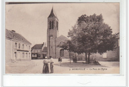 MEREVILLE - La Place De L'Eglise - Très Bon état - Other & Unclassified