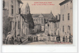 SAINT NICOLAS DE PORT - La Rue Du Haut De Tibly Et La Basilique - Très Bon état - Saint Nicolas De Port