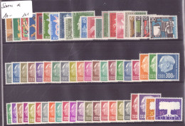 SARRE  - LOT TIMBRES NEUFS * ( MIT FALZ - AVEC TRACE DE CHARNIERE ) - Unused Stamps