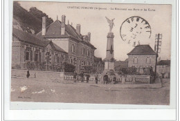 CHATEAU PORCIEN - Le Monument Aux Morts Et Les Ecoles - Très Bon état - Chateau Porcien