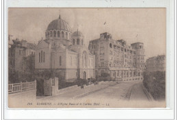 BIARRITZ - L'église Russe Et Le Carlton Hôtel - Très Bon état - Biarritz