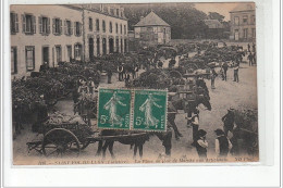 SAINT POL DE LEON - La Place Un Jour De Marché Aux Artichauts - Très Bon état - Saint-Pol-de-Léon