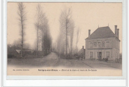 SAVIGNY SUR BRAYE - Hôtel De La Gare Et Route De Saint Calais - Très Bon état - Sonstige & Ohne Zuordnung