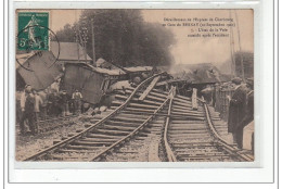 BERNAY - Déraillement De L'Express De Cherbourg Sept. 1910, L' état De La Voie Aussitôt Après L'accident - Très Bon état - Bernay