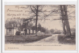 CHATEAUNEUF-en-THYMERAIS : Vue De La Gare, Prise Allée Du Jaglu - Tres Bon Etat - Châteauneuf