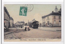 POISSY : Rue De Paris, L'hotel De Ville (tramway) - Tres Bon Etat - Poissy