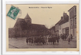 MANTES-la-VILLE : Place De L'eglise - Tres Bon Etat - Other & Unclassified